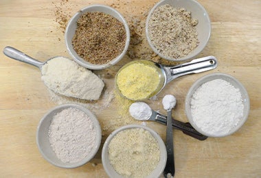  Variedad de harinas para remplazar la de trigo, que tiene gluten