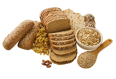 Panes, pasta, cereales, granos y galletas con gluten.