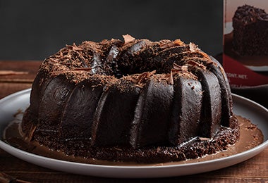 Torta estilo Bundt cake de chocolate