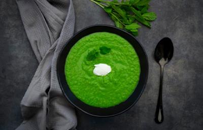 Crema de espinaca colorantes comestibles