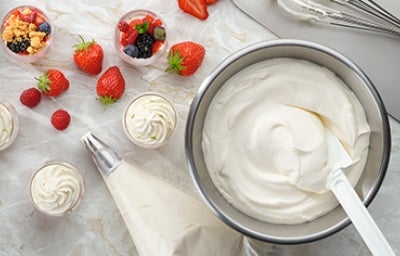 Nata con cremor tártaro y fresas Nata con cremor tártaro y fresas