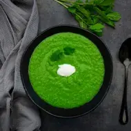 Crema de espinaca colorantes comestibles