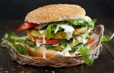 Hamburguesa de Ricotta y Brócoli Hamburguesa de Ricotta y Brócoli
