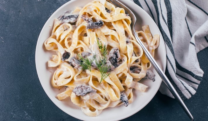 Pasta con Champiñones