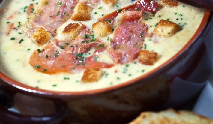 Crema Champiñones con Tocineta